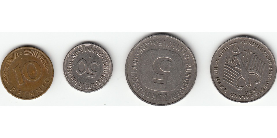 německé mince